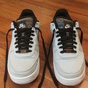 Nike air Force 1, baby blue denim